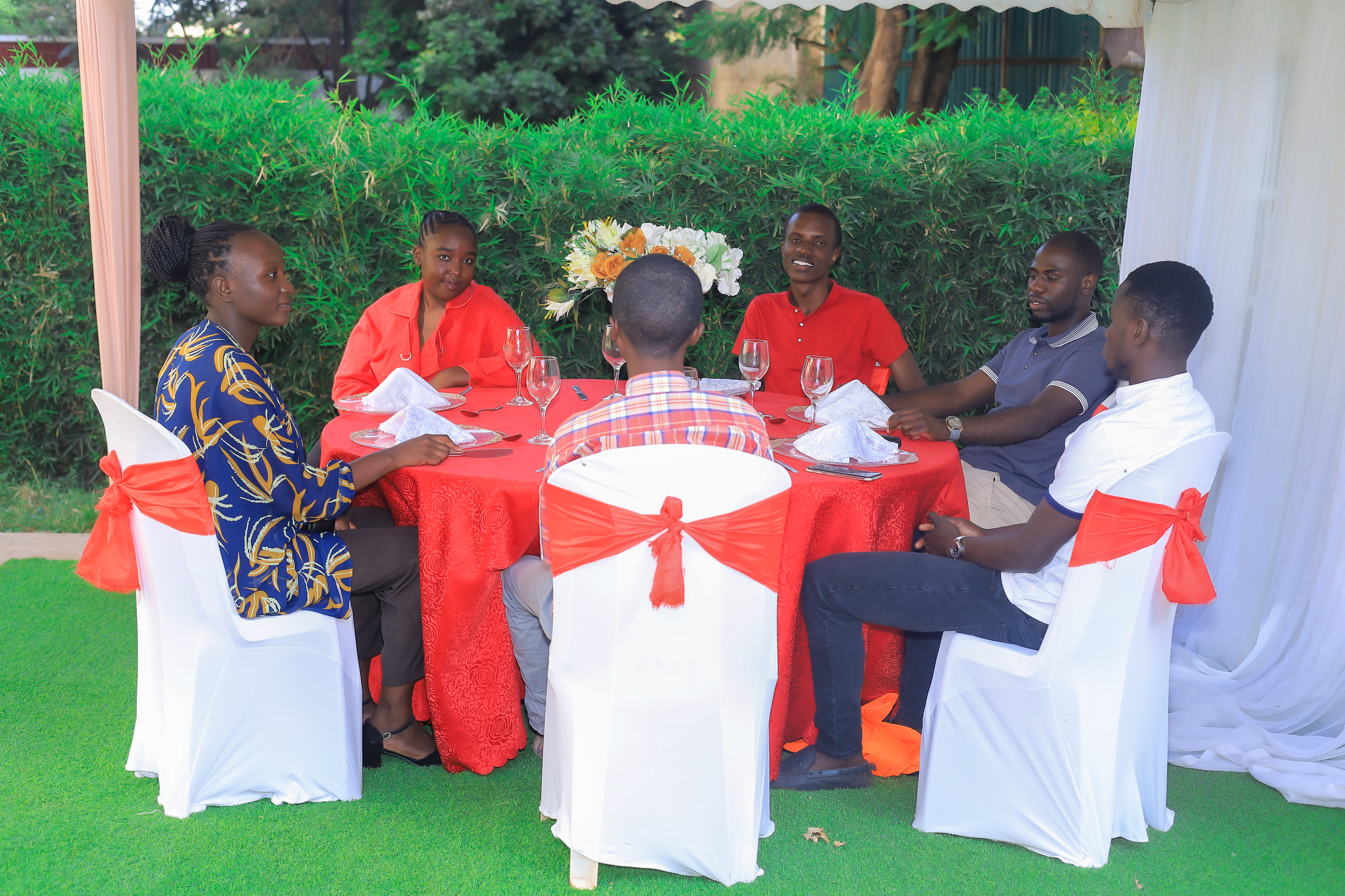 Luxurious picnic setup for a couple's romantic outing